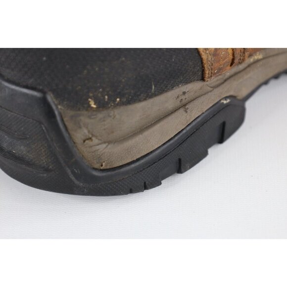 Vintage Carhartt Mens Size 10.5 W Distressed Steel Toe Leather Work Boots Brown main image 11